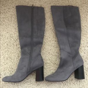 Knee Grey Boots